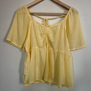 Yellow Hippie Rose Top